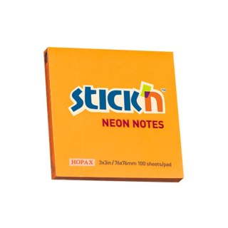 Notes samoprzylepny (karteczki) Stick'n pomarańczowy 100k [mm:] 76x76 (21164)