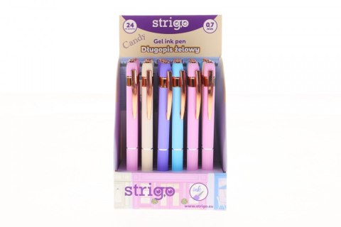 Długopis żelowy Strigo niebieski 0,3mm (SSC388)