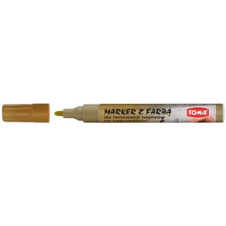 Marker specjalistyczny Toma złoty 2,5mm okrągła końcówka