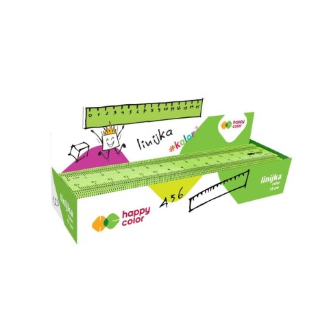 Linijka plastikowa Happy Color 15cm (HA 2511 1503-KK) Linijka plastikowa Happy Color 15cm (HA 2511 1503-KK)