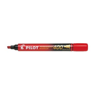 Marker permanentny Pilot czerwony ścięta końcówka (SCA-400-R)