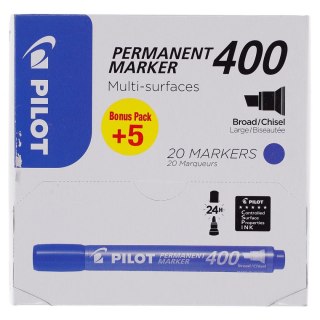 Marker permanentny Pilot niebieski ścięta końcówka (PISCA-400-L-XXL)