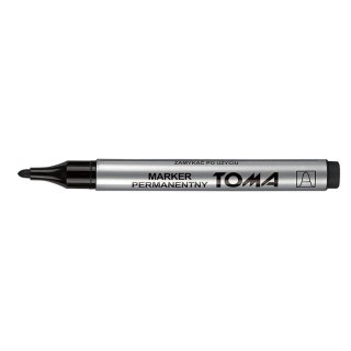 Marker permanentny Toma czarny 1,5mm okrągła końcówka (TO-090 3 2)
