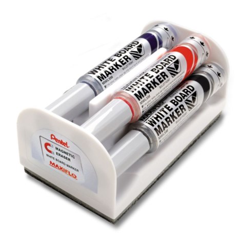 Marker suchościeralny Pentel mix 2,0-2,5mm okrągła końcówka (MWL5M-4N-S)