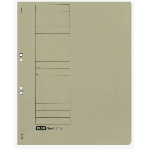 Skoroszyt Elba oczkowy A4 szary karton 250g (100551873)