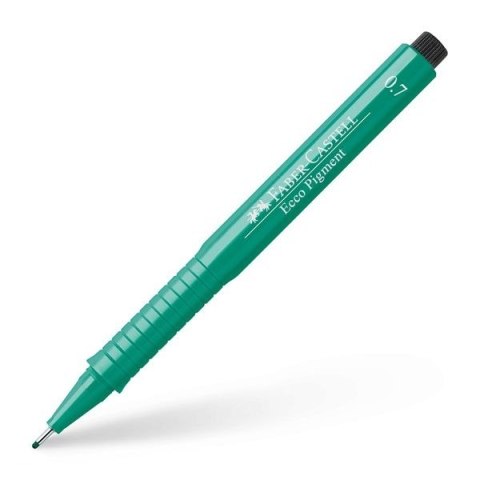Cienkopis kreślarski Faber Castell Ecco Pigment zielony 0,7mm 1kol. (166763) Cienkopis kreślarski Faber Castell Ecco Pigment zielony 0,7mm 1kol. (166763)