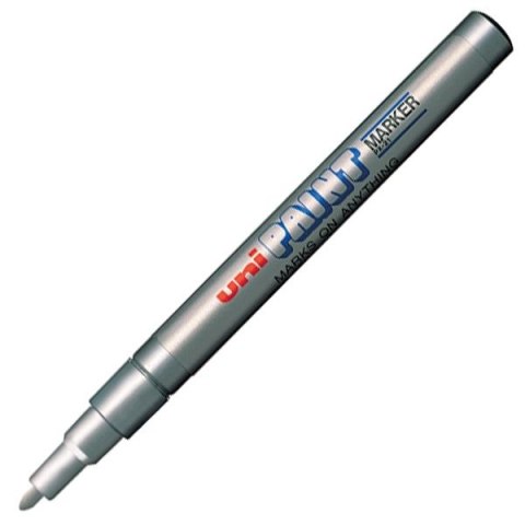 Profesjonalny marker olejowy UNI PX-21 srebrny Profesjonalny marker olejowy UNI PX-21 srebrny