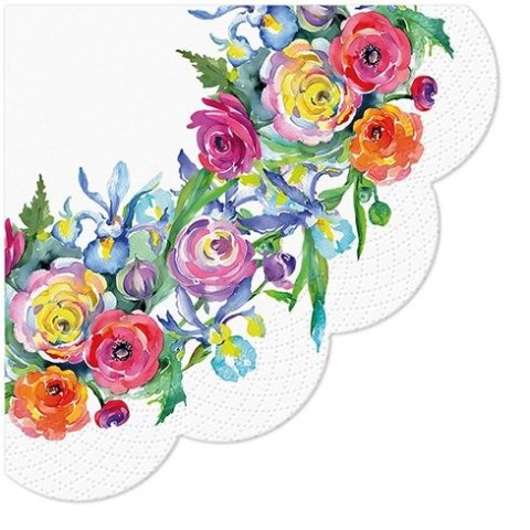 Serwetki Paw Painted Rose Corner papier (SDR143300) Serwetki Paw Painted Rose Corner papier (SDR143300)