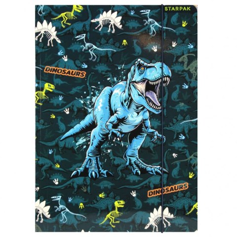 Teczka kartonowa na gumkę Dino A4 mix Starpak (559701) Teczka kartonowa na gumkę Dino A4 mix Starpak (559701)