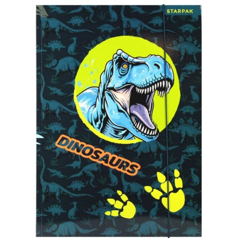 Teczka kartonowa na gumkę Dino A4 mix Starpak (559701) Teczka kartonowa na gumkę Dino A4 mix Starpak (559701)