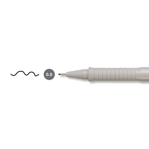 Cienkopis kreślarski Faber Castell Ecco Pigment czarny 0,5mm 1kol. (FC166599)