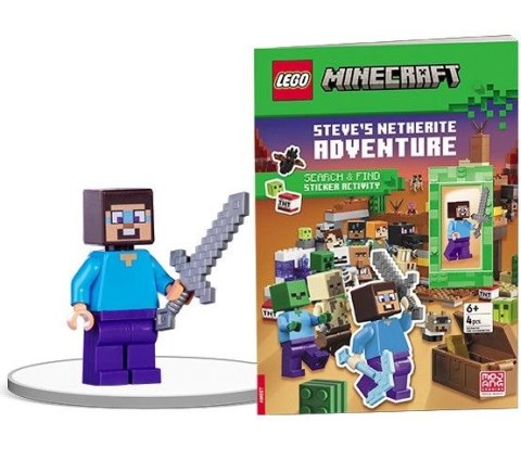 Książka dla dzieci Ameet LEGO® Minecraft®. Wyprawa po netherytowy miecz (MSF 5201) Książka dla dzieci Ameet LEGO® Minecraft®. Wyprawa po netherytowy miecz (MSF 5201)