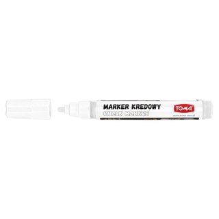 Marker specjalistyczny Toma biały kredowy biały 4,5mm okrągła końcówka (To-292)