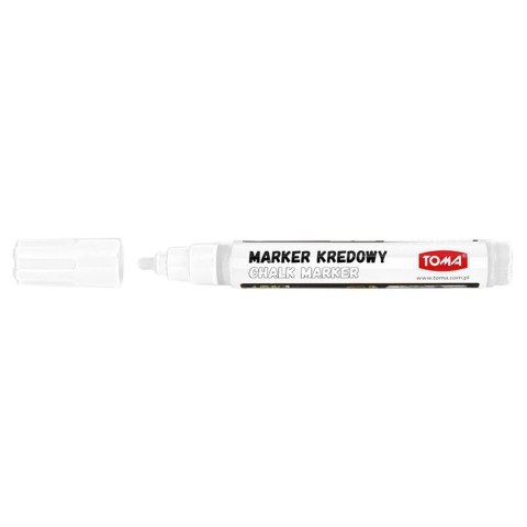 Marker specjalistyczny Toma biały kredowy biały 4,5mm okrągła końcówka (To-292)