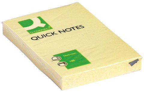 Notes samoprzylepny (karteczki) Q-Connect żółty 100k [mm:] 51x76 (KF10501)