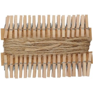 Ozdoba drewniana Titanum Craft-Fun Series klamerki ze sznurkiem (PJ497)