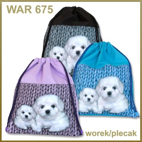 Plecak (worek) na sznurkach Warta Wełna (WAR-675) Plecak (worek) na sznurkach Warta Wełna (WAR-675)