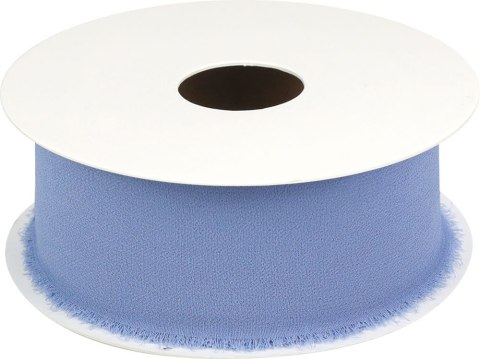 Wstążka Titanum Craft-Fun Series szyfonowa strzępiona 40x10 [mm x m] niebieski (WJ40-10-001)