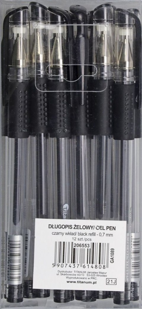 Długopis GA1030 Titanum czarny 0,7mm (GA108900-AC) Długopis GA1030 Titanum czarny 0,7mm (GA108900-AC)