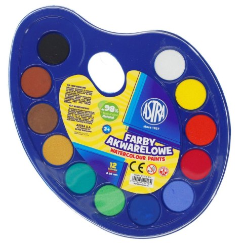 Farby akwarelowe Astra 12 kolor. Farby akwarelowe Astra 12 kolor.