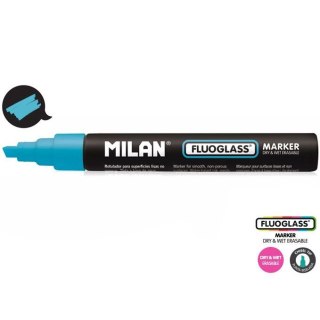 Marker specjalistyczny Milan do szyb fluo niebieski 2,0-4,0mm ścięta końcówka (591295212)