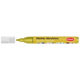 Marker specjalistyczny Toma akrylowy-fioletozłoty złoty 2,5mm okrągła końcówka (TO-402)