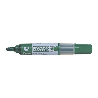 Marker suchościeralny Pilot V Board Master zielony 2,3mm okrągła końcówka (WBMA-VBM-M-G-BG)