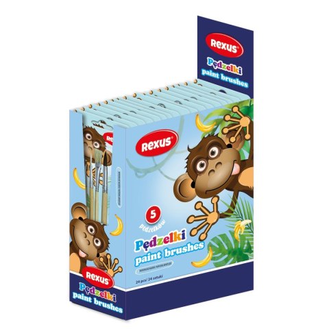 Pędzel Rexus Rexus KIDS z naturalnego włosia nr mix (0910) Pędzel Rexus Rexus KIDS z naturalnego włosia nr mix (0910)