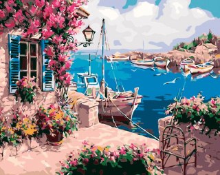 Zestaw kreatywny Flamingo Line Malowanie po numerach 40x50cm Pejzaż 3 (fys145)