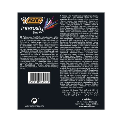 Cienkopis Bic POINT mix 0,4mm 10kol. (953034) Cienkopis Bic POINT mix 0,4mm 10kol. (953034)