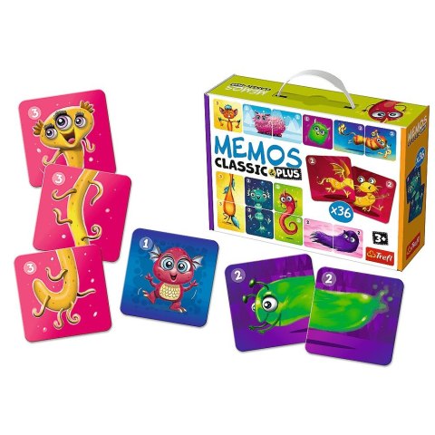 Gra pamięciowa Trefl Memos Classic & Plus, Cute Monsters (02273) Gra pamięciowa Trefl Memos Classic & Plus, Cute Monsters (02273)