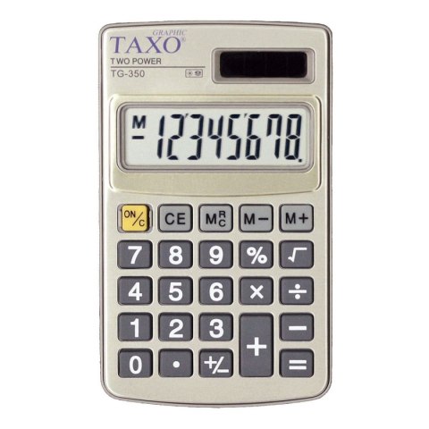 Kalkulator kieszonkowy TG350 Taxo Graphik 8-pozycyjny Kalkulator kieszonkowy TG350 Taxo Graphik 8-pozycyjny