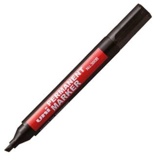 Marker permanentny Uni czarny 1,0-4,5mm ścięta końcówka (NO-380B)