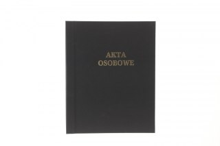 Teczka do akt osobowych Warta zadrukowana ABCDE A4 czarny tektura (339-107)