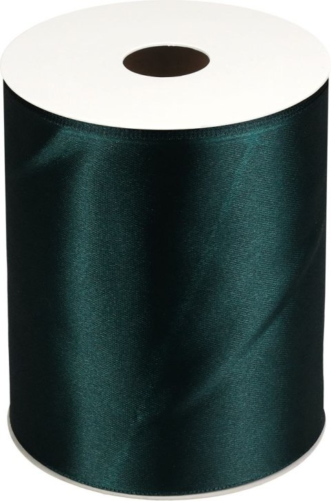 Wstążka Titanum Craft-Fun Series satynowa 100x25 [mm x m] zielony butelkowy (TS100-012B)