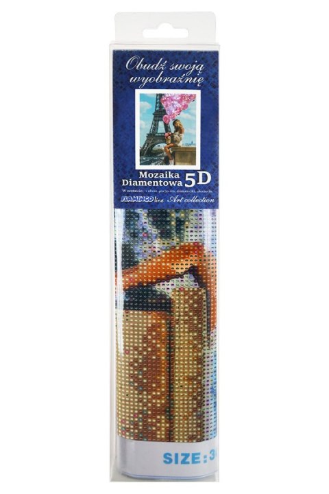 Zestaw kreatywny Flamingo Line Diamentowa mozaika 30x40cm Wieża Eiffla (TSGK74715)