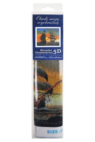Zestaw kreatywny Flamingo Line Diamentowa mozaika 30x40cm Żaglowce (TMS20590)