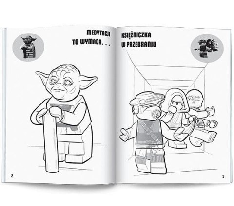 Książka dla dzieci Ameet LEGO® Star Wars™. Kolorowanka z Naklejkami (NA 6303)