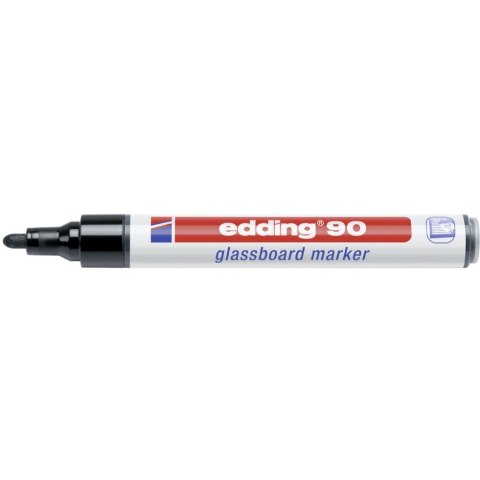 Marker specjalistyczny Edding czarny 2,0-3,0mm okrągła końcówka (90/001/C ED) Marker specjalistyczny Edding czarny 2,0-3,0mm okrągła końcówka (90/001/C ED)
