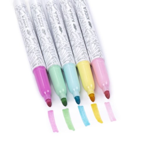 Marker specjalistyczny Kidea Pastel do tkanin mix okrągła końcówka (MPOT5KA)