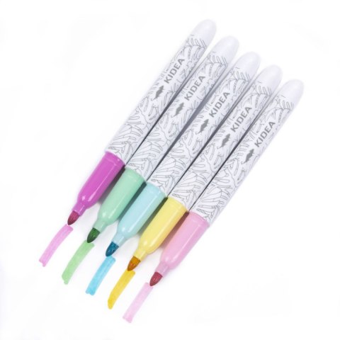 Marker specjalistyczny Kidea Pastel do tkanin mix okrągła końcówka (MPOT5KA)