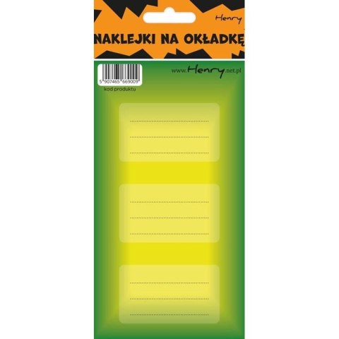 Naklejka na zeszyt Henry Zielono-zółte (5907465669009) Naklejka na zeszyt Henry Zielono-zółte (5907465669009)