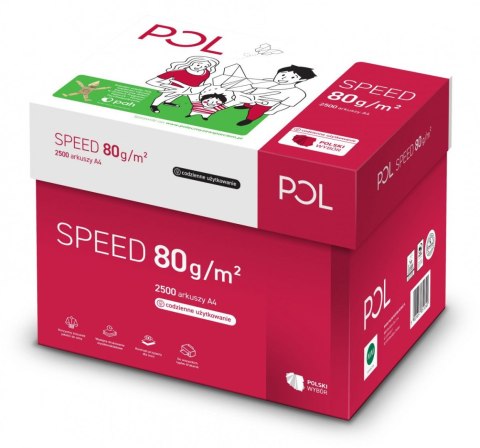Papier ksero Pol speed A4 biały 500k. 80g [mm:] 210x297