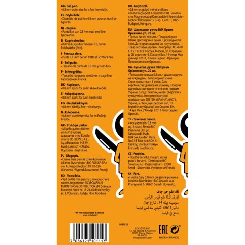 Długopis Bic Orange niebieski 0,3mm (8099231) Długopis Bic Orange niebieski 0,3mm (8099231)
