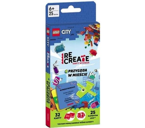 Książeczka edukacyjna Ameet LEGO® City. Recreate. Karty Wyzwań. Przygoda w mieście (ACP 6001) Książeczka edukacyjna Ameet LEGO® City. Recreate. Karty Wyzwań. Przygoda w mieście (ACP 6001)