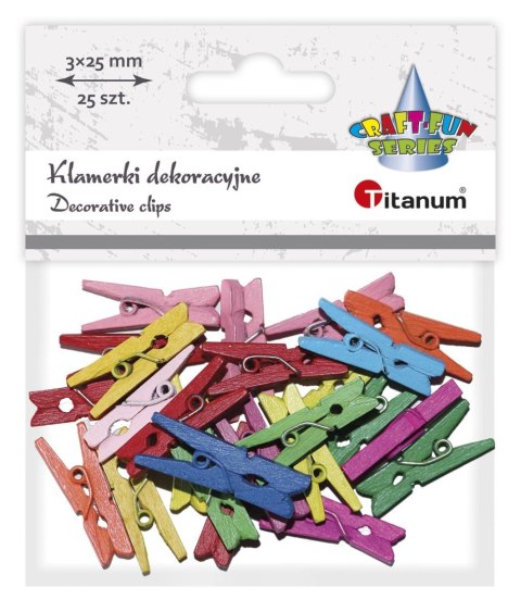 Ozdoba drewniana Titanum Craft-Fun Series klamerki (C039) Ozdoba drewniana Titanum Craft-Fun Series klamerki (C039)