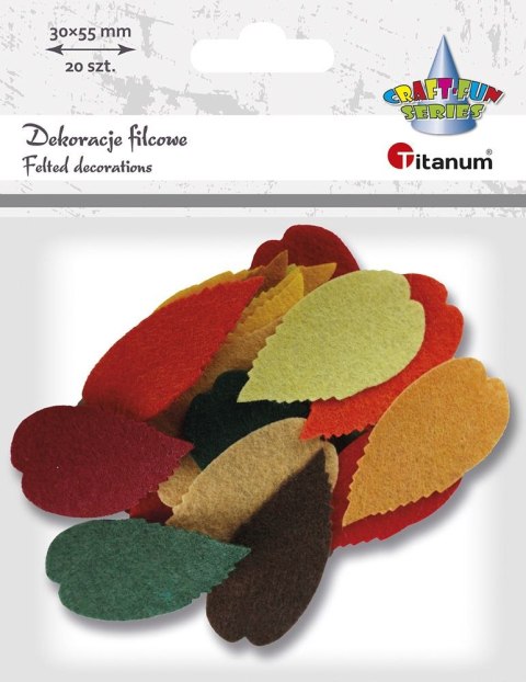 Ozdoba filcowa Titanum Craft-Fun Series Liście (3639) Ozdoba filcowa Titanum Craft-Fun Series Liście (3639)
