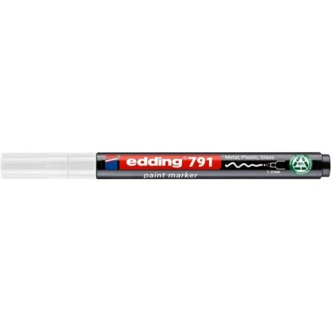 Marker olejowy Edding PCR E-791 biały 1,0-2,0mm okrągła końcówka (ED-791PCR049)