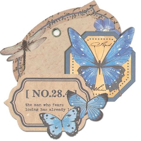 Ozdoba papierowa Titanum Craft-Fun Series etykiety w pudełku (24XQ0501-17)