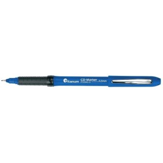 Marker do cd Titanum niebieski 0,5mm (PY1094C-01)